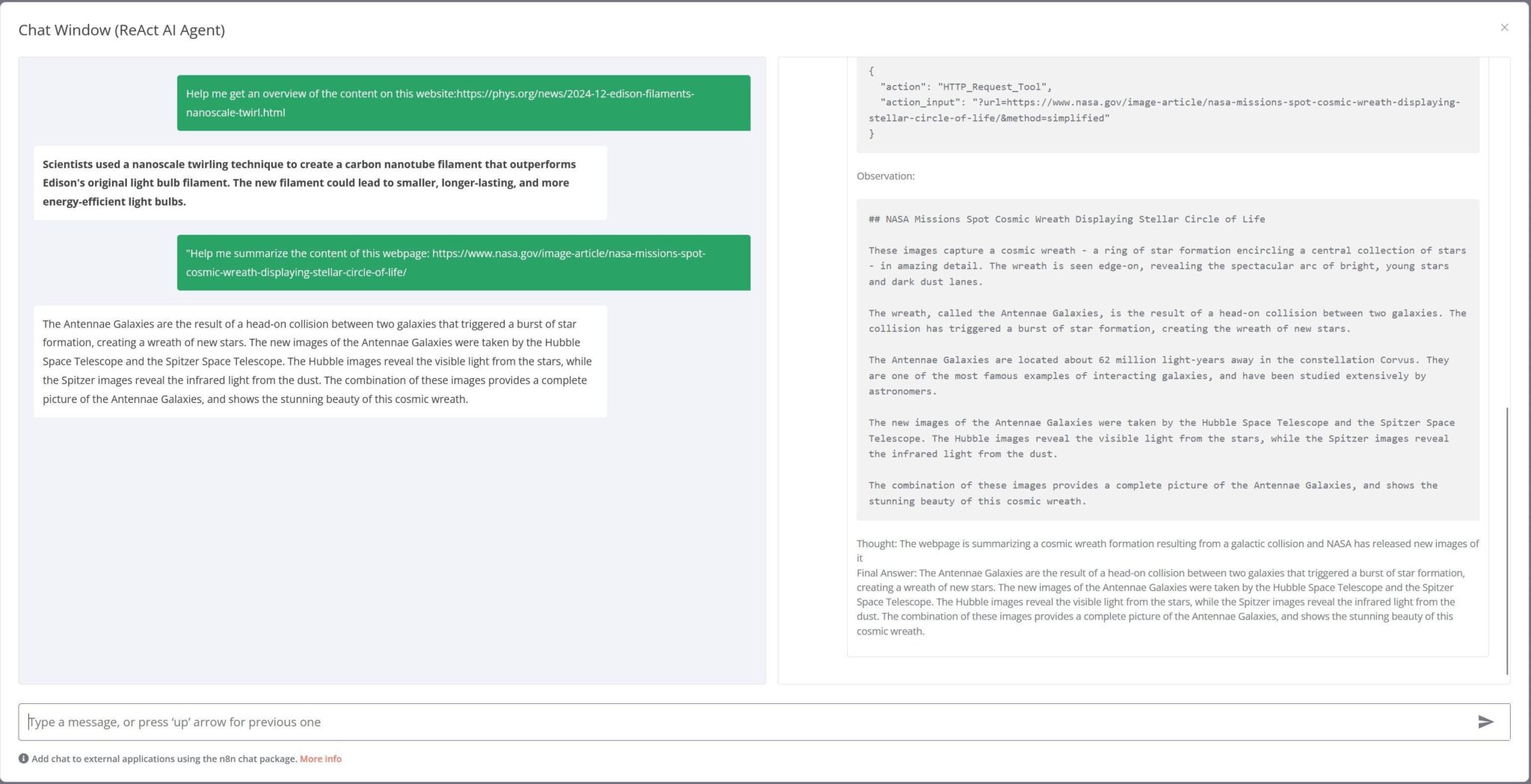 AI Native Flow Case Study #6 – n8n – AI agent that can scrape webpages ...